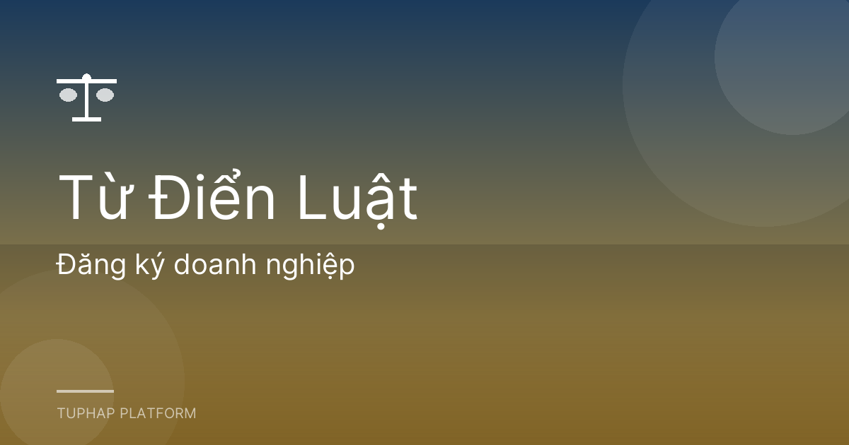 Đăng ký doanh nghiệp