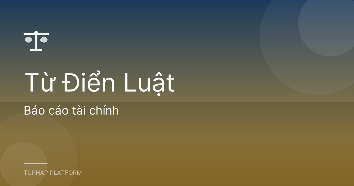Báo cáo tài chính