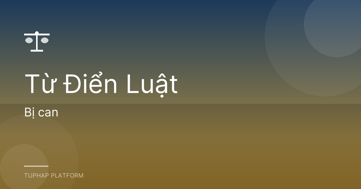 Bị can