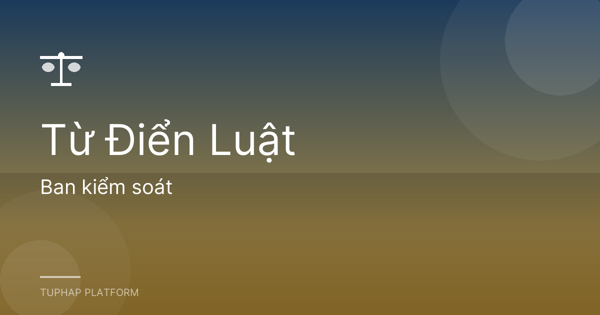 Ban kiểm soát