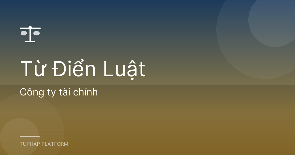 Công ty tài chính