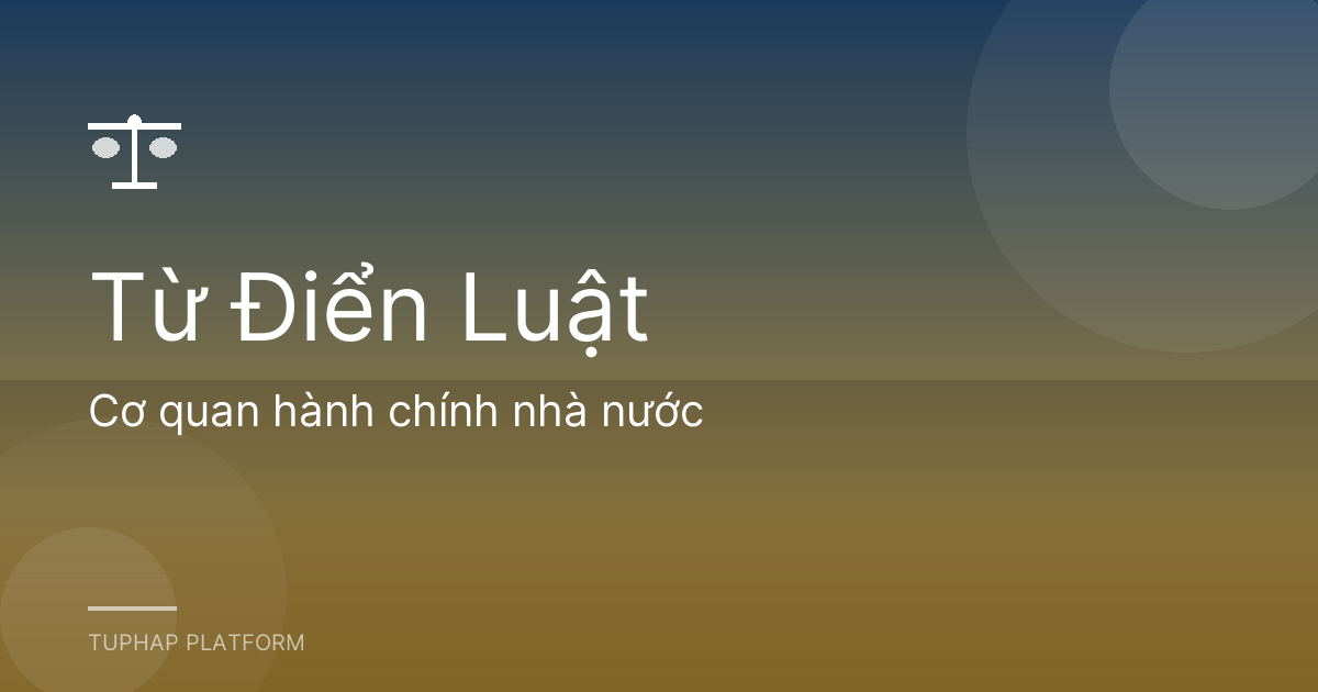 Cơ quan hành chính nhà nước