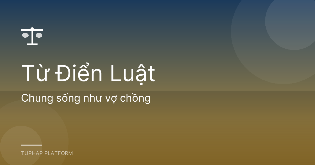Chung sống như vợ chồng