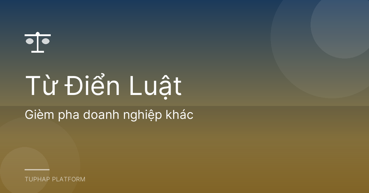 Gièm pha doanh nghiệp khác