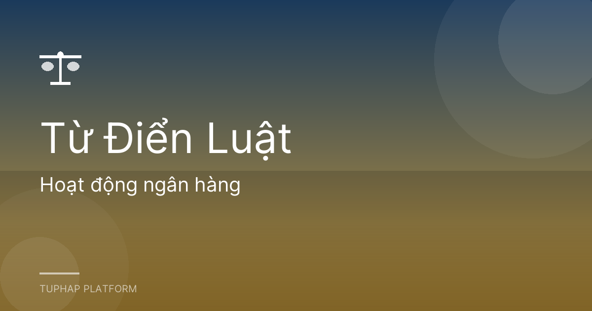 Hoạt động ngân hàng