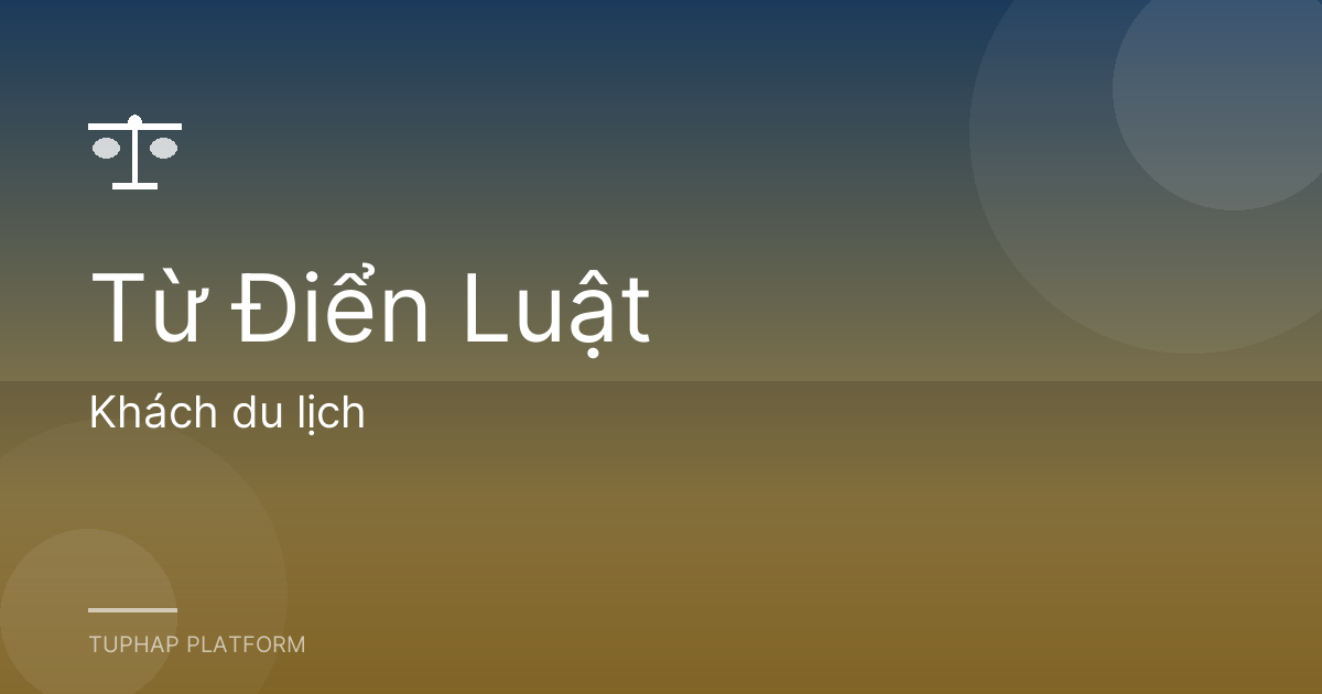 Khách du lịch
