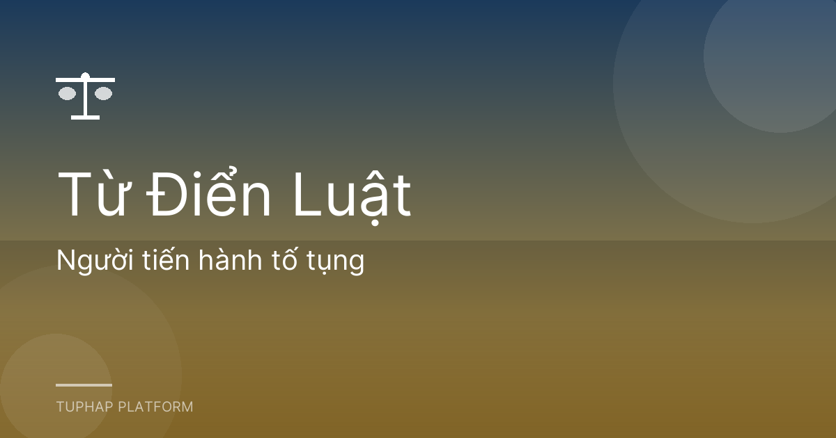 Người tiến hành tố tụng