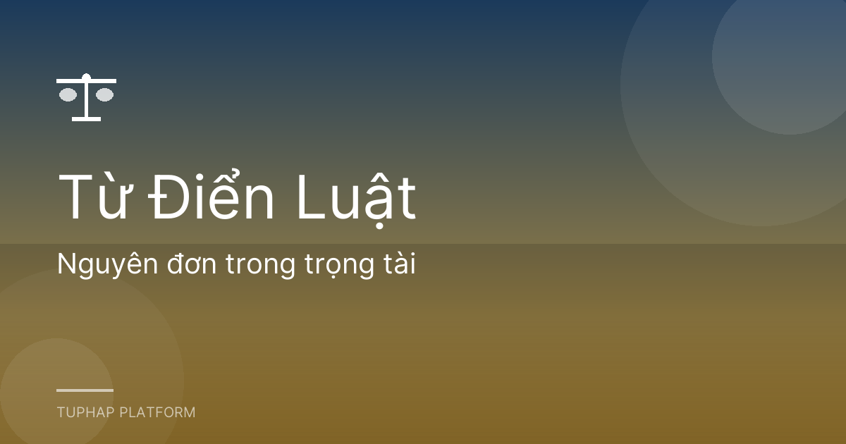 Nguyên đơn trong trọng tài