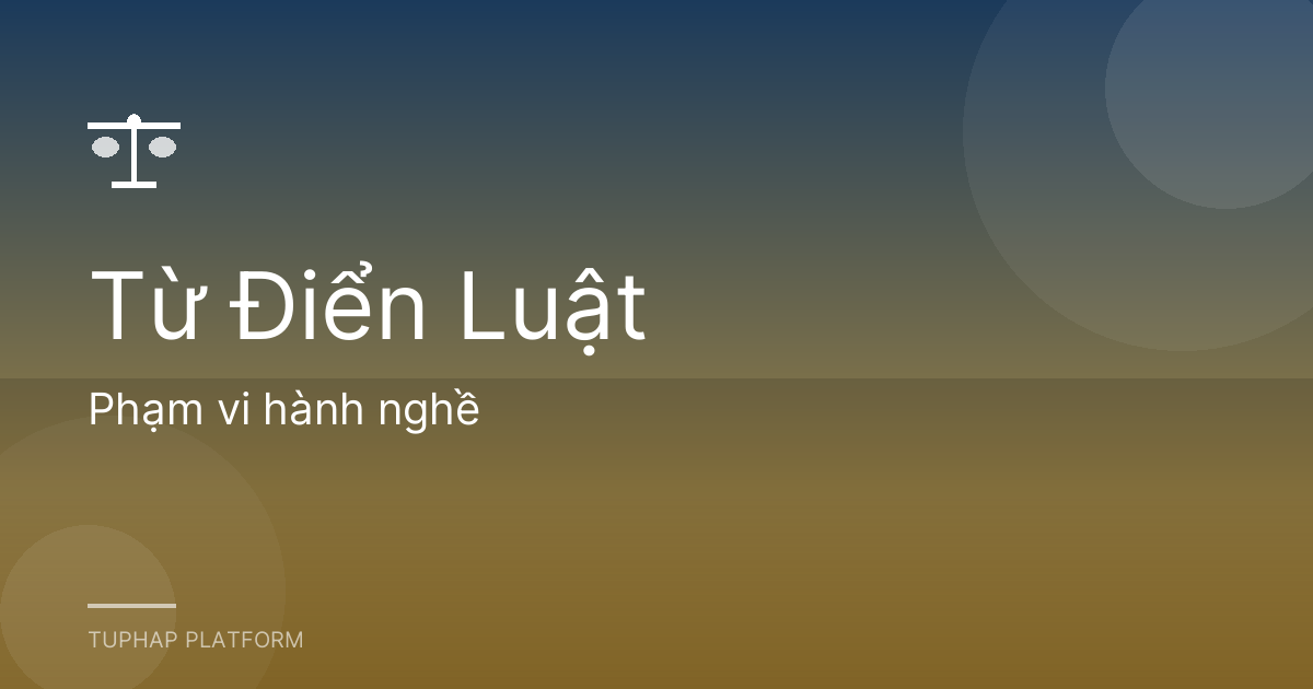 Phạm vi hành nghề