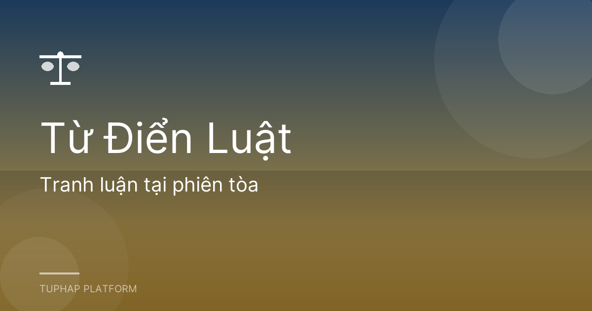 Tranh luận tại phiên tòa