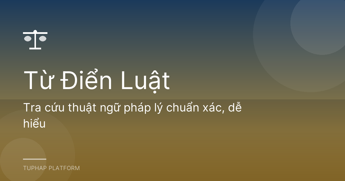 Từ Điển Luật